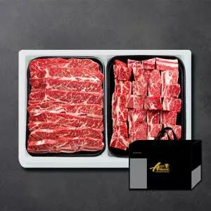 [냉동] 초이스 미국산 갈비 종합세트 (찜갈비2kg + LA갈비 1.8kg)