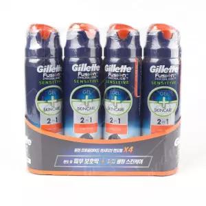 질레트 퓨전프로글라이드 센서티브 2in1 면도젤 4개입 쉐이빙젤 질레트