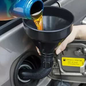 원형 거름망 급유 오일 자바라 깔때기 주유깔대기 주유깔때기 오일깔때기