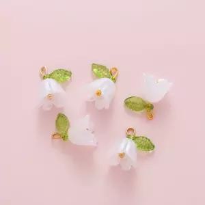 은방울꽃 비즈 재료 만들기 키링 팔찌 악세사리 공예 은방울꽃비즈