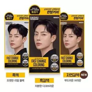 DASHU 한방 컬러 새치 염색제 자연갈색 120ml x 2개