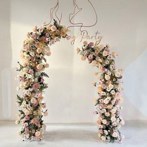 프레임 꽃 1 지주대 장식 파티 스튜디오 8 골드레트로 2M 아치 51 웨딩 레드