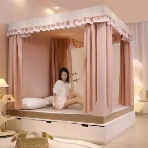 사각 난방텐트 방한텐트 보온 싱글퀸 텐트 사슴 수면 침대 암막