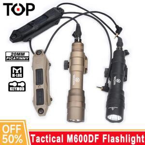 WADSN 전술 손전등, M600DF 스카우트 라이트, 1400 루멘, 사냥 백색 LED 램프, AR15 슈어파이어 M600df 압