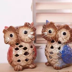고품질 세트 23601 도자기 부엉이 인테리어 소품 장식품 (WFK6IJB)
