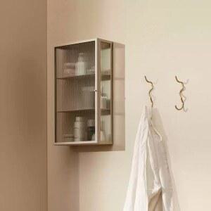 갖추다 수납장 모으다 베 모루유리 오른쪽 3단 캐비닛 개방 행장을 욕실 블랙 열림 수납 복장을 왼쪽문