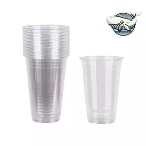 맥주 주스컵 일회용컵 480ml 투명컵 아이스커피컵 큰사이즈 16온스 투명컵