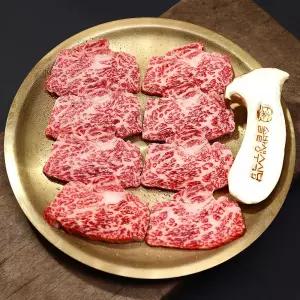 솔밭생수식당 한우 갈비살 1++(9) 명품 소고기 구이용 간편식 밀키트 캠핑