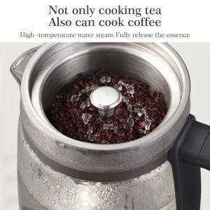 카모식 110V/220V 전기 주전자 자동 스팀 스프레이 티포트 1.3L 다기능 유리 보온병 가정용 물 끓이기