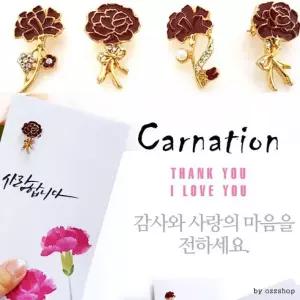 재고정리 어버이날 카네이션 브로치/브로찌/돈본투 포함/편지