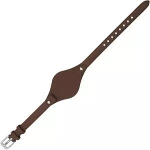 SKM 정품 가죽 시계줄 ( ES3077 ES2830 ES3262 ES3060 호환) 여성 세련된 작은 팔찌 (색상 커피 사이즈 8mm