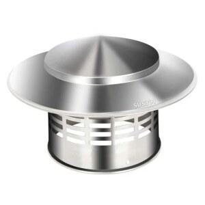 펠렛 90X250MM 연통 스테인리스 50 역풍 케이스 방지기 나무난로 연도 부자재 우산형입장방우모100구경