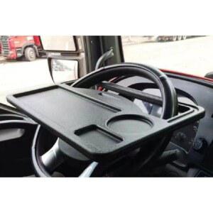 자동차 테이블 화물차 핸들거치형 블랙 거치형 트럭 핸들 차량용 식탁 노트북 다용도 태블릿