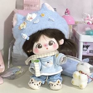 몽테조이 20CM 애니메이션 코튼 인형 옷 귀엽고 예쁜 레저복 드레스업 DIY  액세서리 의상 교체 게임