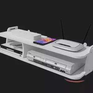 셋톱박스 티비 선반 벽걸이 공유기 거치대 소형