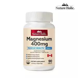 [하프클럽/더블유쇼핑]H네이처홀릭 마그네슘 400mg 1병(90캡슐, 3개월분)