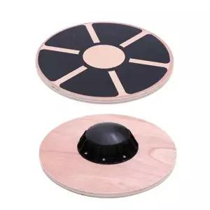 실내 균형 보드 피트니스 가정용 근육 우드 밸런스 보드 강화 필라테스 트레이너 미끄럼 치료 방지