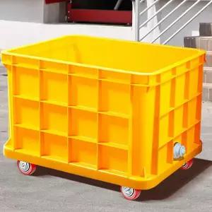 바퀴 달린 플라스틱 박스 다용도 바퀴형 이동식 대형 플라스틱 박스 농수산물 분리수거함 분리수거용