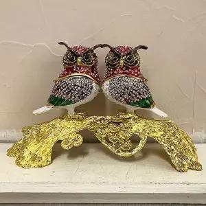 FH8475 색상랜덤 칠보 부엉이 인테리어 소품 장식품 (WFK6IIQ)