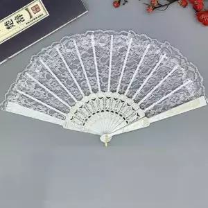 레이스 댄스소품 부채 플라워 학예회 섹시한소품 무대