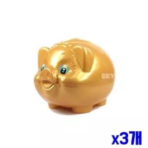 (SM)황금색 돼지저금통 18x21x16cm x3개 동전저금통 (WFK90PO)