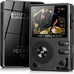 블루투스 52를 지원하는 HIFI WALKER H2 HiFi MP3 플레이어 무손실 DSD FLAC 64GB 마이크로 SD 카드를