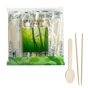 영수 일회용 수저세트 50P/ 일회용 일회용 젓가락 일회용젓가락 나무젓가락