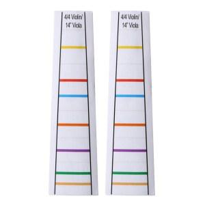 2장 투명 4/4 바이올린 피들 핑거 가이드 보드 스티커 14인치 비올라 위치 마커 연습 초보자용 핑거링 데칼 프렛