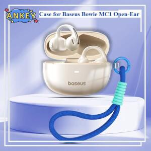 BasEUs Bowie MC1 이어 클립 케이스 보호용 투명 TPU 커버 (끈 포함) Bluetooth 쉘 휴대용