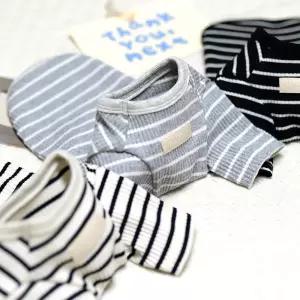 데일리 스트라이프 티셔츠 국산 자체제작 강아지옷 루나몽 애견 반려견 의류 후리스