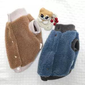 테디보아 후리스 조끼 두꺼운 방한 국산 자체제작 강아지옷 루나몽 애견 반려견 의류 후리스