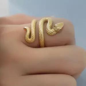 뱀반지 패션 스네이크 반지 포인트 행운 특이한 행운반지 뱀집게 뱀팔찌
