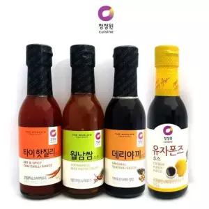 청정원 핫칠리소스 월남쌈소스 데리야끼소스