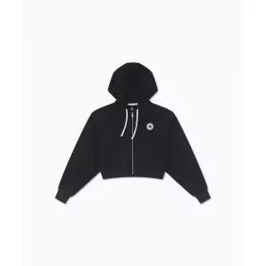 CONVERSE 레트로 풀-집 후드티 블랙 10026150-A01 408244