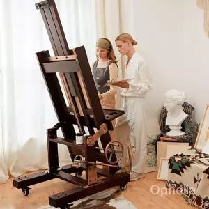 전문가용 대형이젤 원목 출장용 메이크업트롤리 아오메