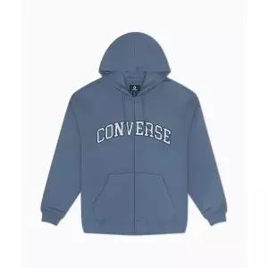 CONVERSE 레트로 풀-집 후드티 레이크사이드 블루 10027083-A05 408272
