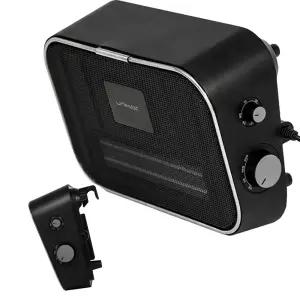 유니맥스 벽걸이형 PTC 욕실 온풍기 (블랙) / 전기 히터 난로 난방기 온열기