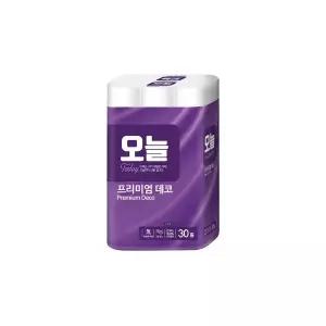 오늘 펄프 3겹 30M 30롤 1개 화장지 휴지 롤휴지 2054434 J