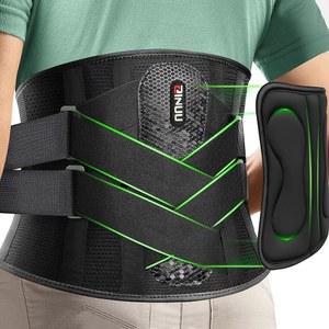 바이오닉 서포트 시스템과 요추 패드, 남녀용 8배 조절 가능한 지지 벨트, 인체공학적 디자인 및 부드러운 통기성 메쉬 디자인, 허리 디스크, 스키아티카용으로 를 위한 ZINUU 백 브레이스