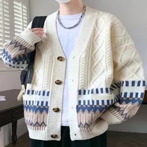 남자롱가디건 빅사이즈 루즈핏 니트 외투 카디건