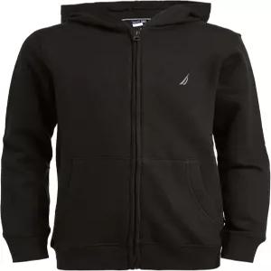 노티카 보이즈 집업 후디 스웨트셔츠 시그니처 로고 디자인 캥거루 포켓 가벼운 플리스로 제작됨