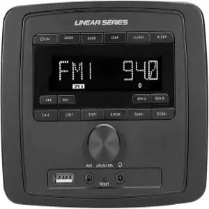 듀얼 존 멀티미디어 스테레오 수신기(블루투스 포함) /USB /AUX /AM /FM RV 모터사이클 파워 스포츠 캠퍼용