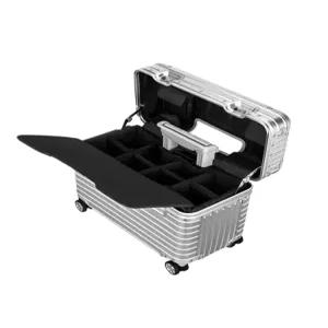 위로열리는 승무원캐리어 풀메탈 파일럿 알루미늄 가방