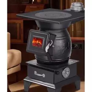 소형 화목난로 주물 옛날 장작 정원 야외 난로 소각