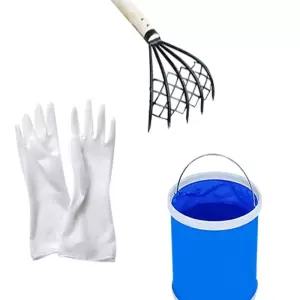 샬라라 해루질 체험세트 바지락 조개호미 물통 고무장갑 채집 어패류 채집세트