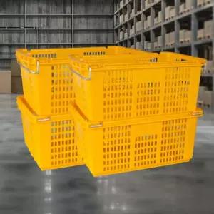 이사바구니 특대A 4개/대형 플라스틱 손잡이 농산물 이삿짐 바스켓 야채 pp 운반상자 박스