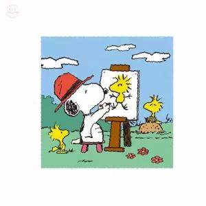 온리진 DIY 페인팅 스누피 화가 25X25 스누피색칠하기 캔버스그림