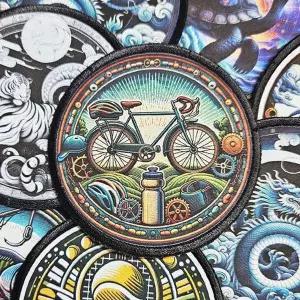 자전거사이클 원형 와펜 패치 제작 WE51D17