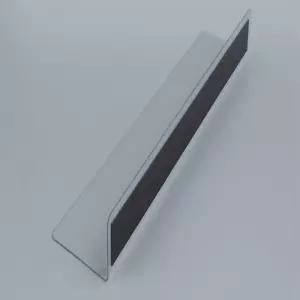 다수랜드 L형 투명28X6CM 1P 자석형 투명칸막이정리함