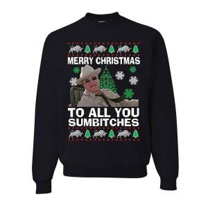 맞춤 의류 메리 크리스마스 투 올 유 썸 스모키 앤 더 밴딧 퍼니 스웨터 스웨트셔츠